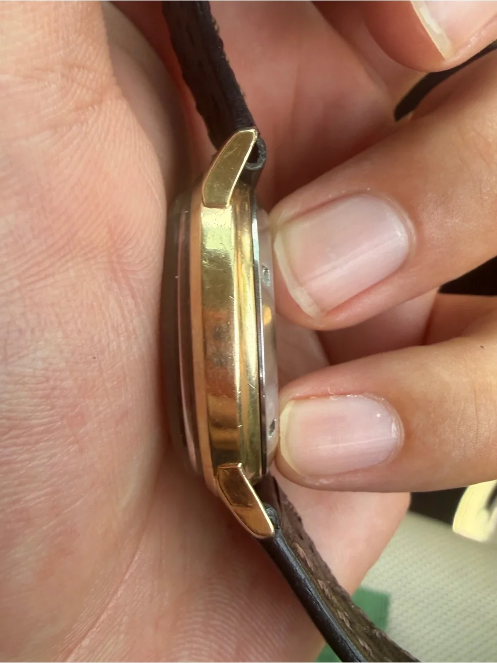 Omega 10k gold filled quartz 1370 watch